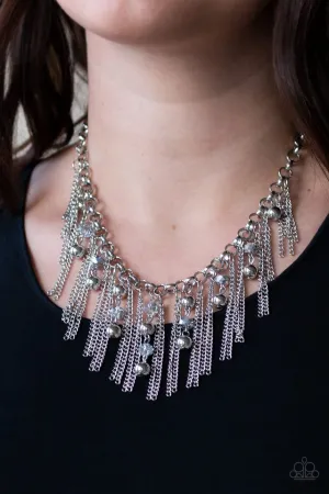 Paparazzi Necklace ~ Ever Rebellious - Silver