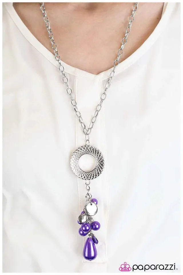 Paparazzi Necklace ~ Pulling Out All the Stops - Purple