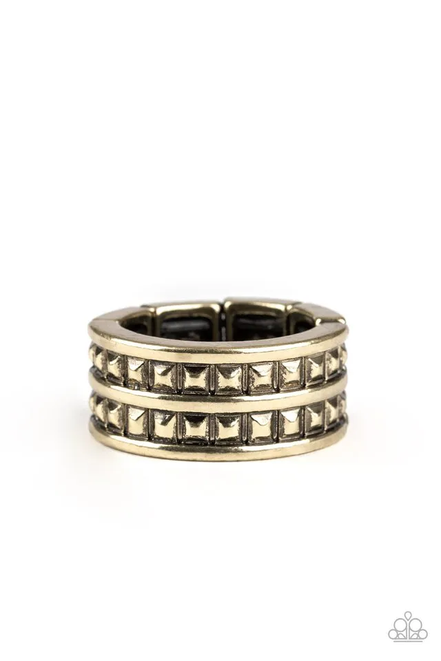 Paparazzi Ring ~ Rev Up - Brass