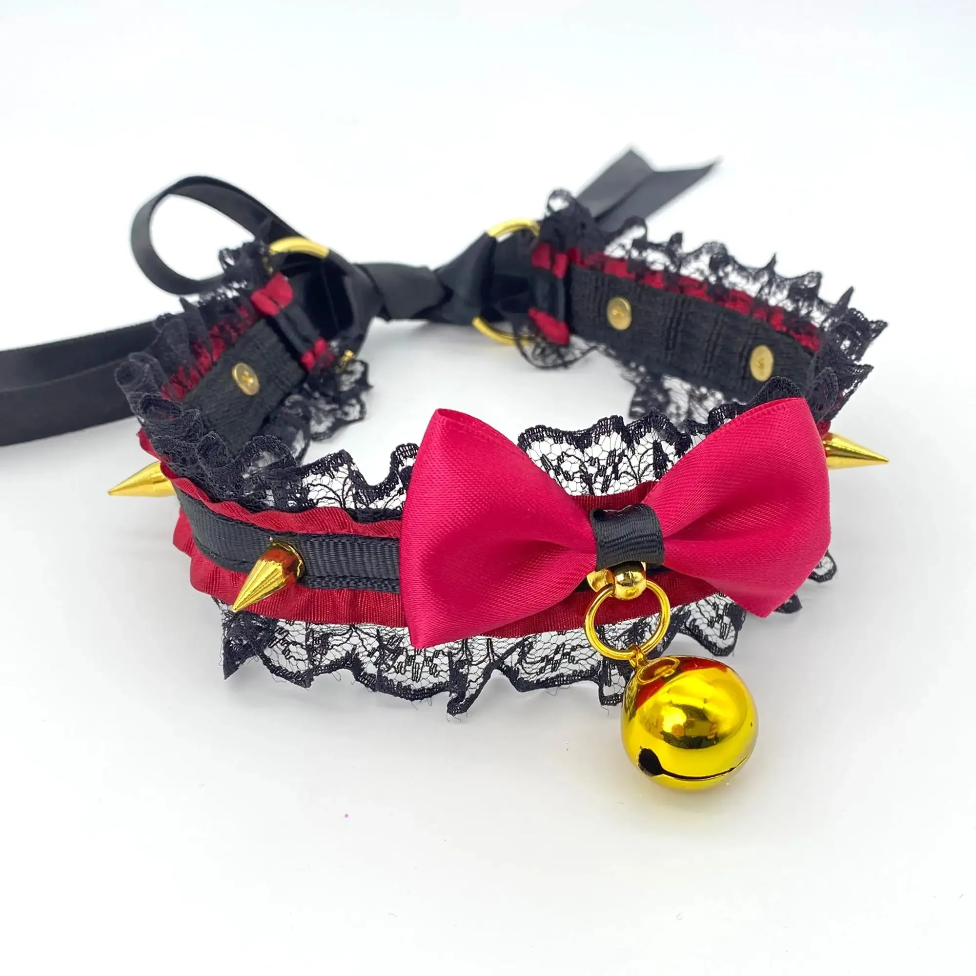 Pretty Gothic Neko Bell Collar