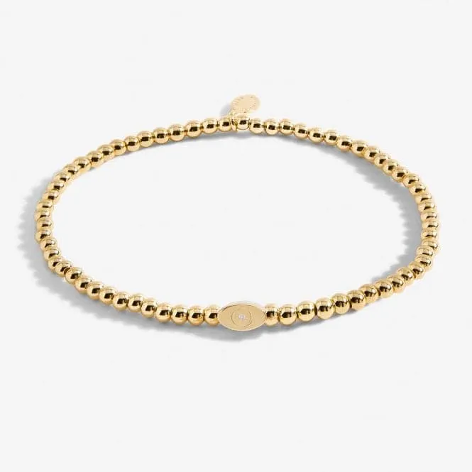 Protect Your Energy Positivity Is Power Gold Plated 17.5cm Bracelet 6785