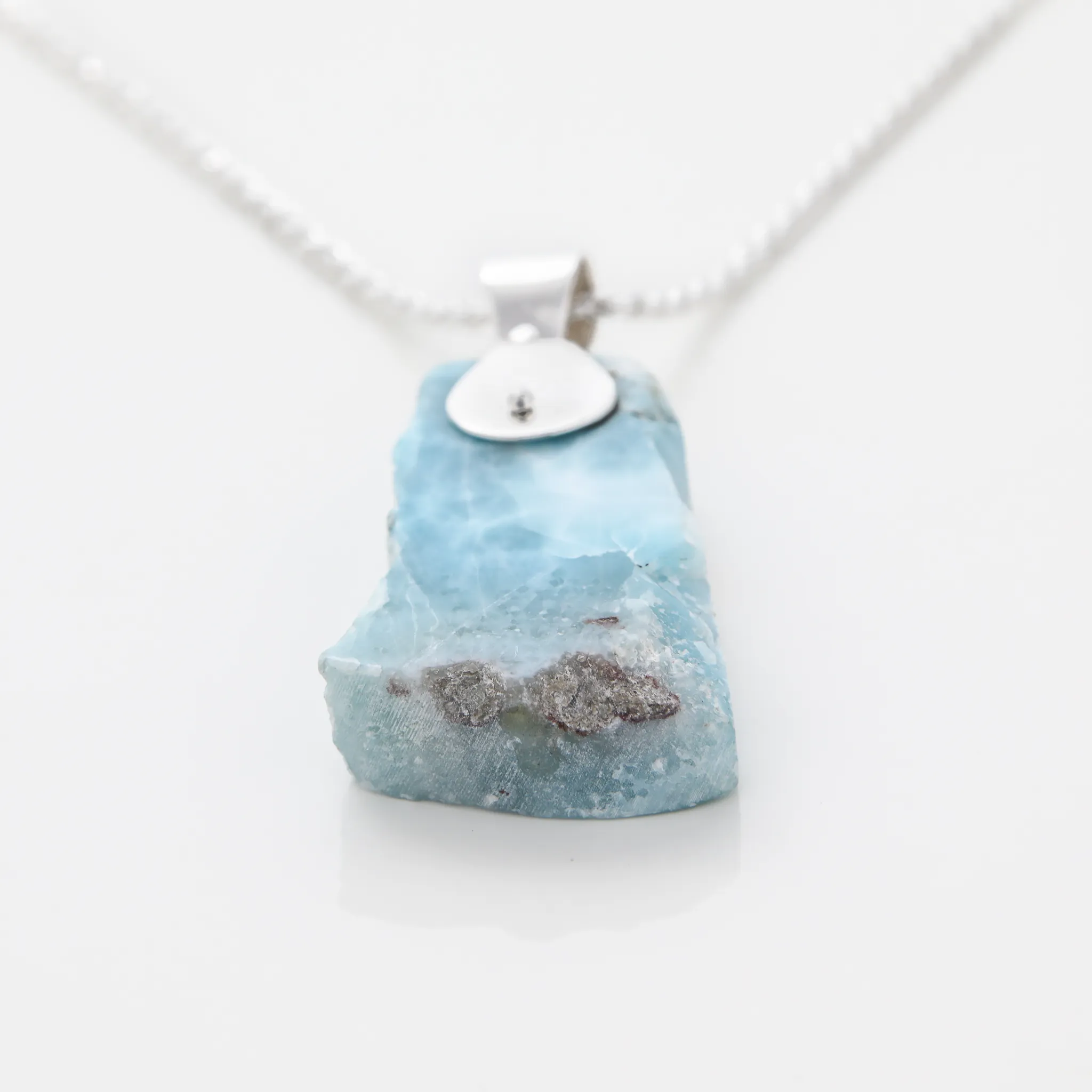 Raw Larimar Pendant Maisy