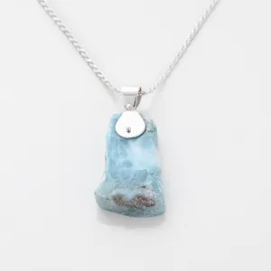 Raw Larimar Pendant Maisy