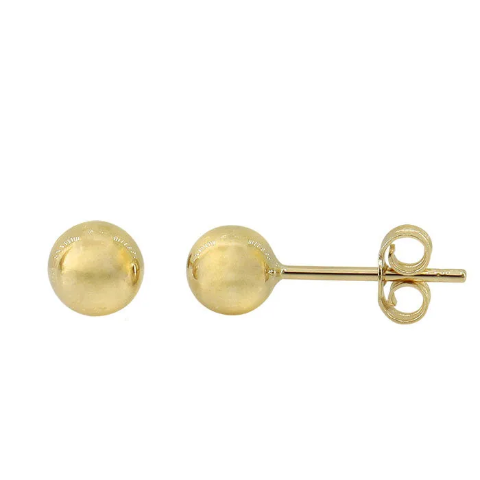 Real Gold Stud Earrings