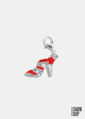 Red Striped Heel Dangle Charm