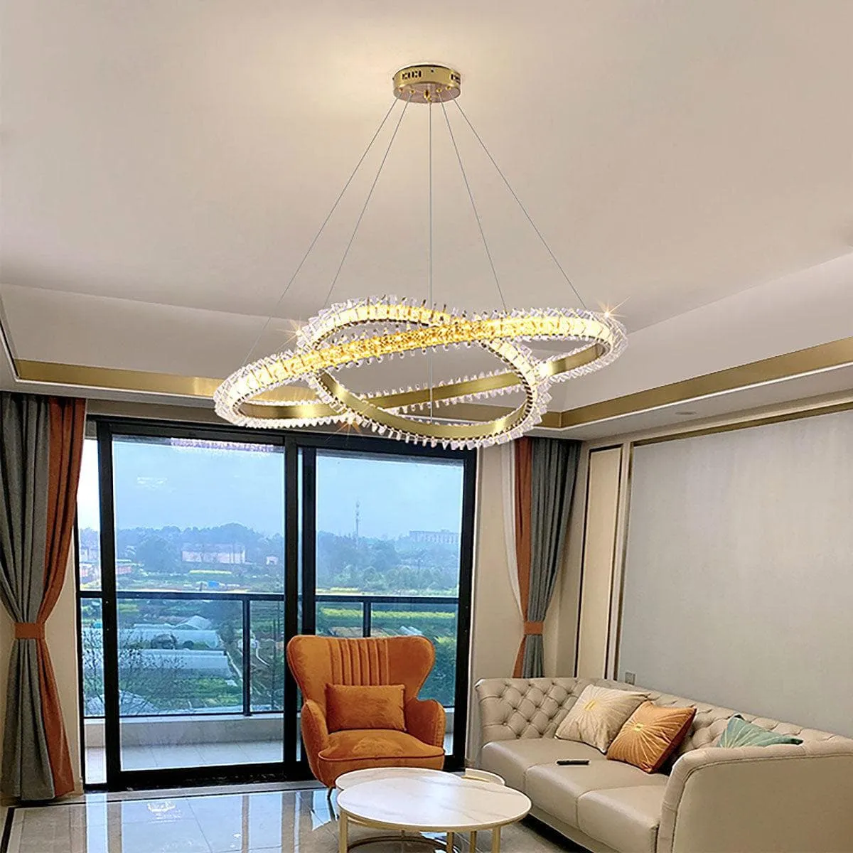 Ring Crystal Chandelier | Luxury Round Chandelier