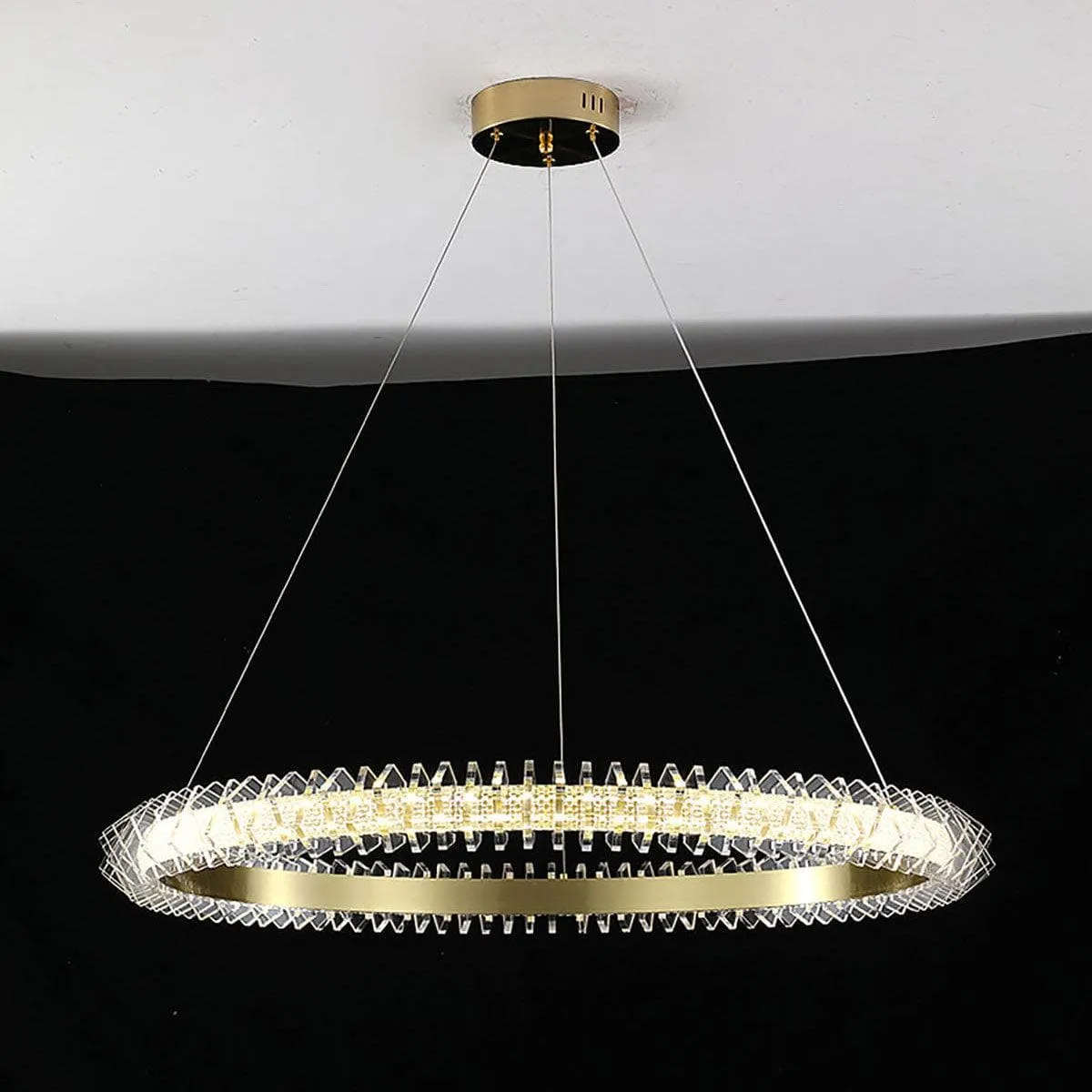 Ring Crystal Chandelier | Luxury Round Chandelier