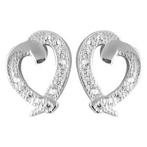 Romantic Cubic Zirconia Silver Gemstone Earrings - Elegant & Affordable Jewelry