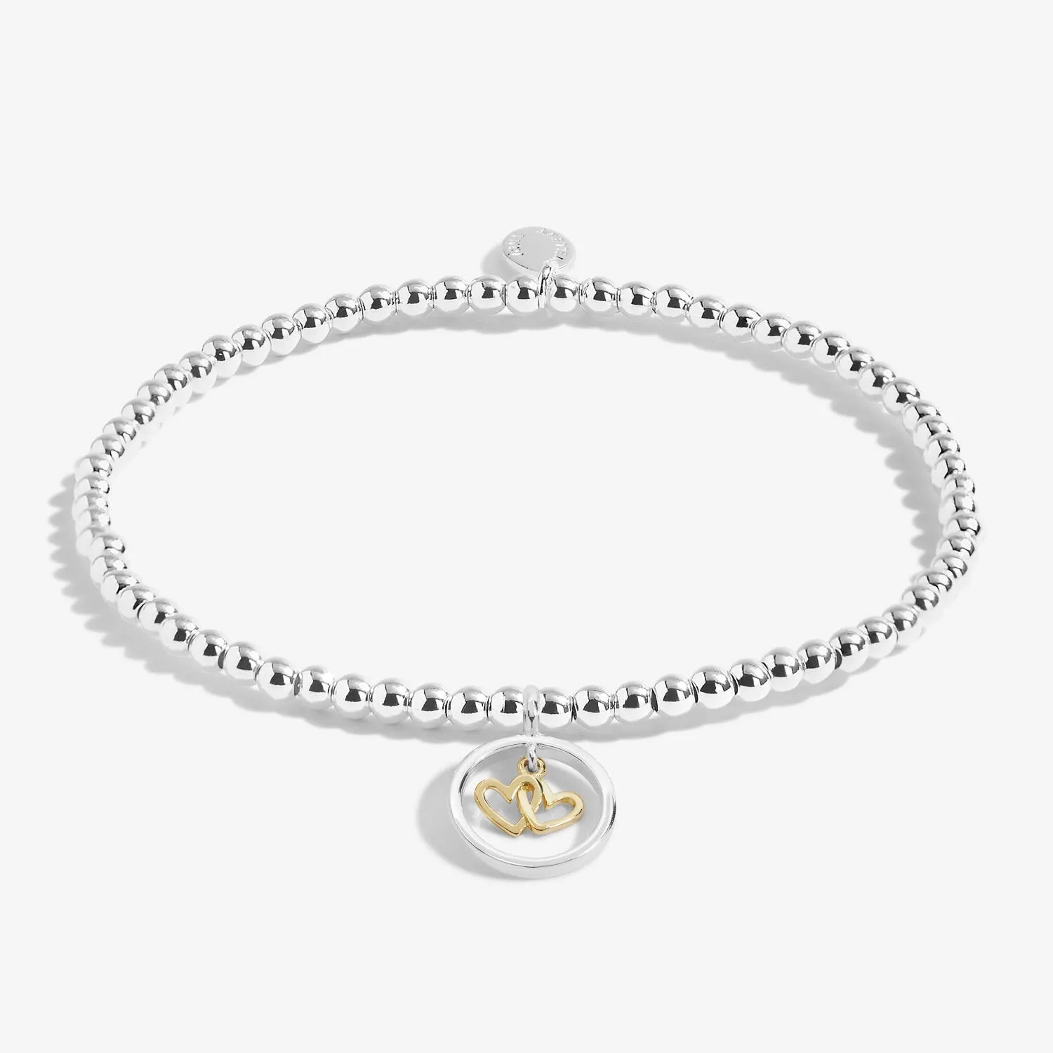 Side By Side Or Miles Apart Sister Always Close By Heart Silver Gold Plated 17.5cm Bracelet 6842