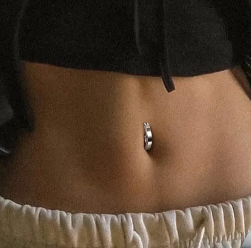 Silver Navel Belly Button Navel Ring