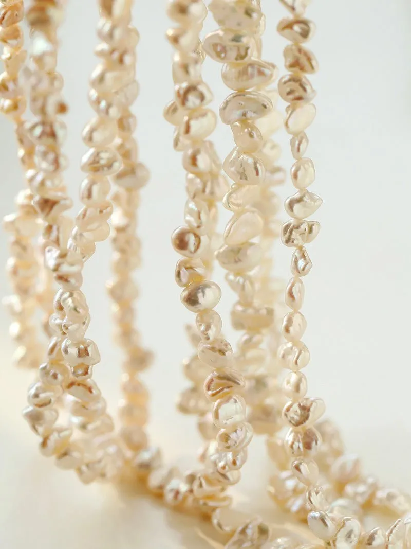 Simple Special-shaped Baroque Pearl Necklace