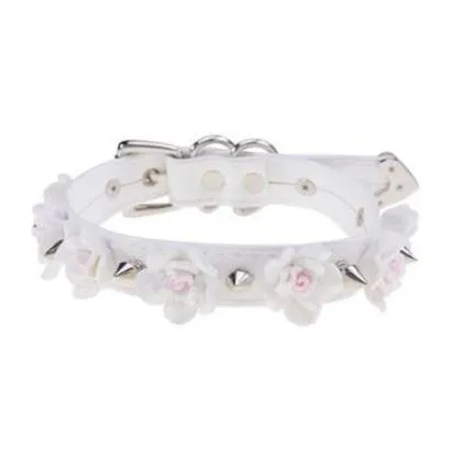 Spiked Floral Collar