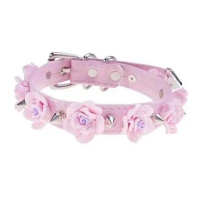 Spiked Floral Collar