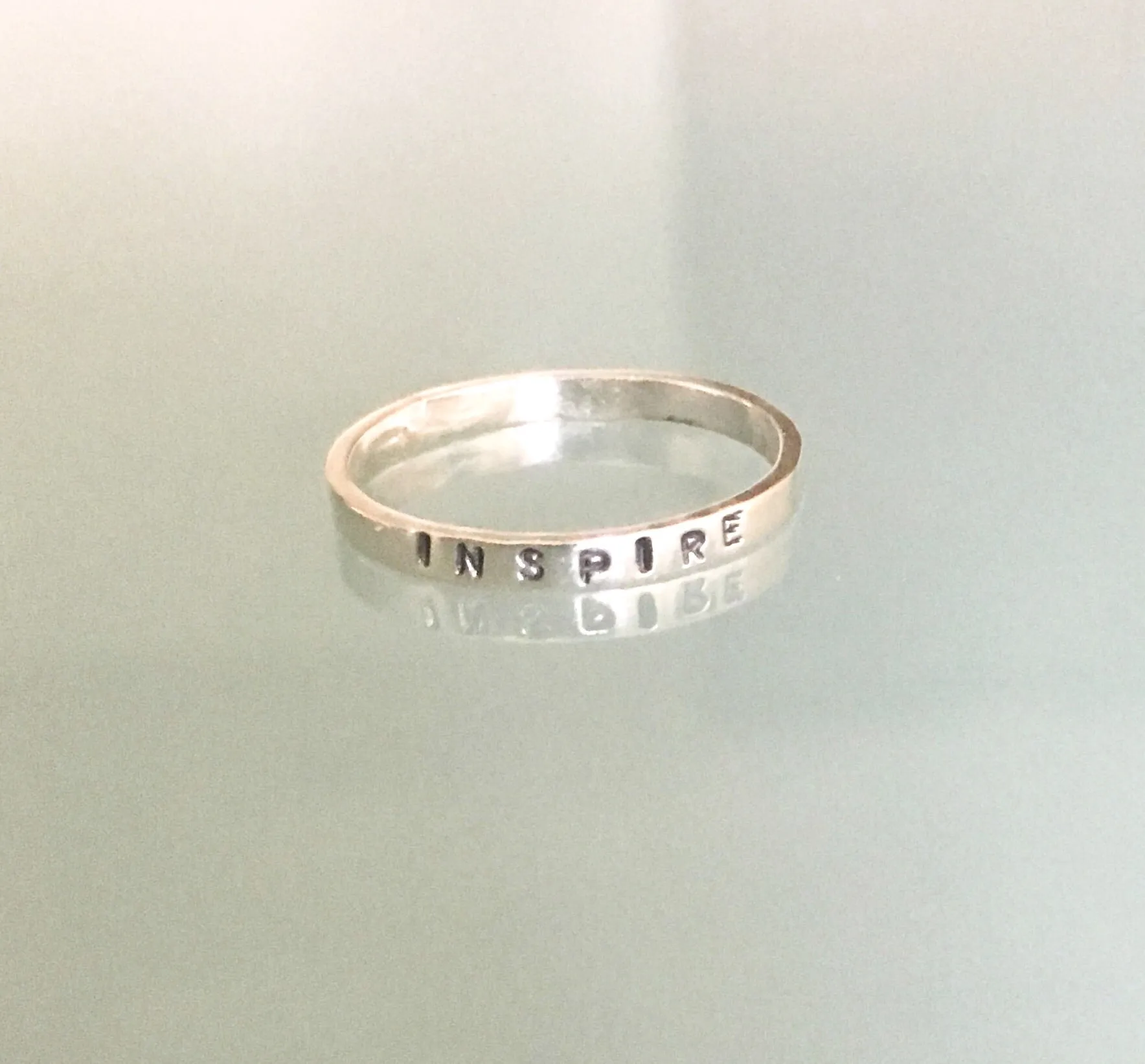 Sterling Silver 2mm Personalized Stacking Ring