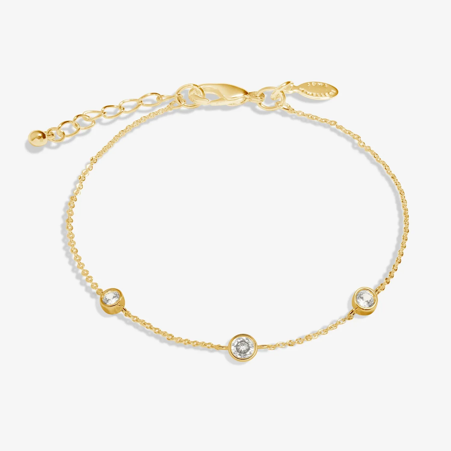 Style Stories Cubic Zirconia Gold Plated Bracelet 7729