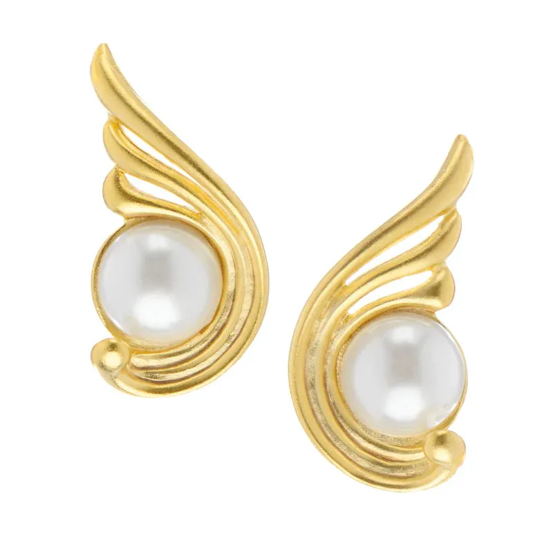 Susan Shaw - Earrings - Villa Artemis Pearl Studs