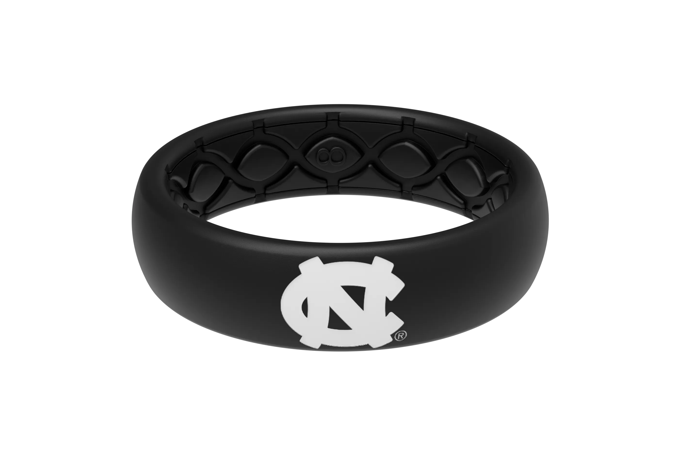 Thin College North Carolina Black/Black - White Logo