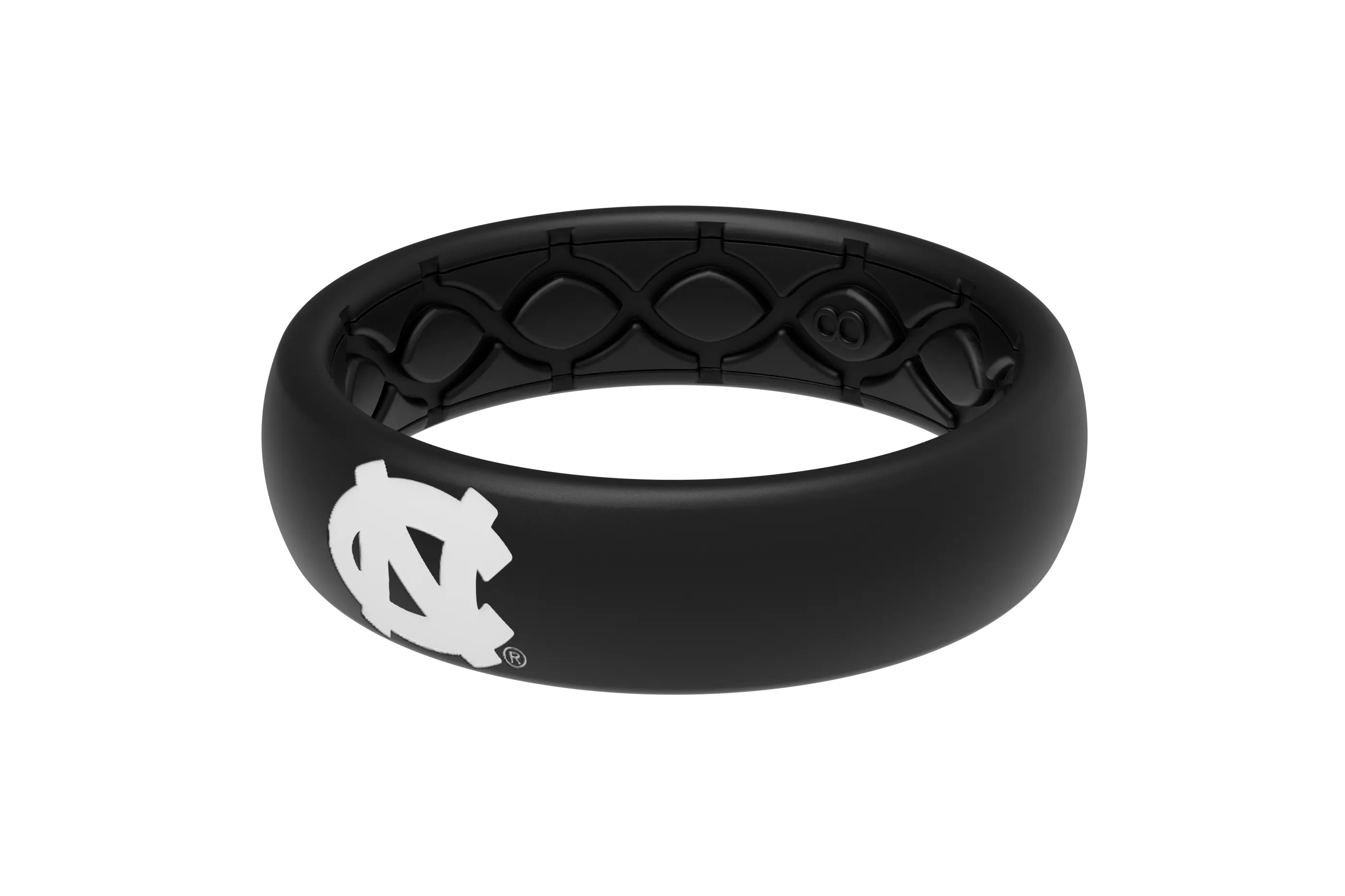 Thin College North Carolina Black/Black - White Logo