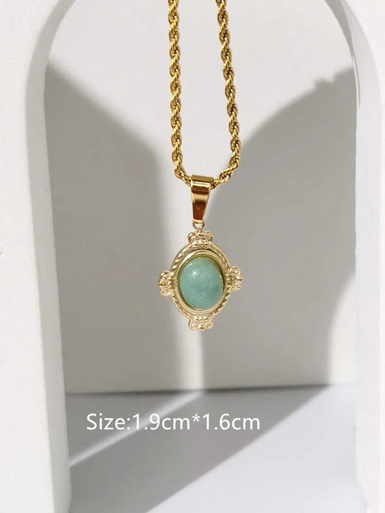 Vintage Water Drop Pendant Necklace