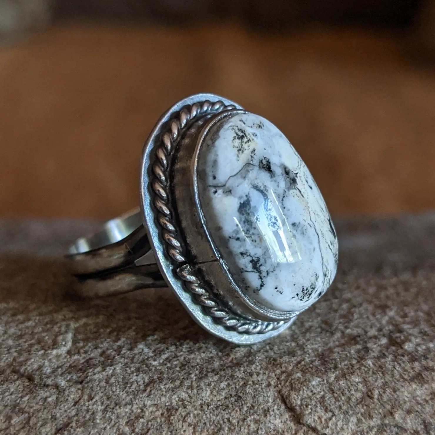 White Buffalo Ring by Jake Sampson SWSG-RNG-0017