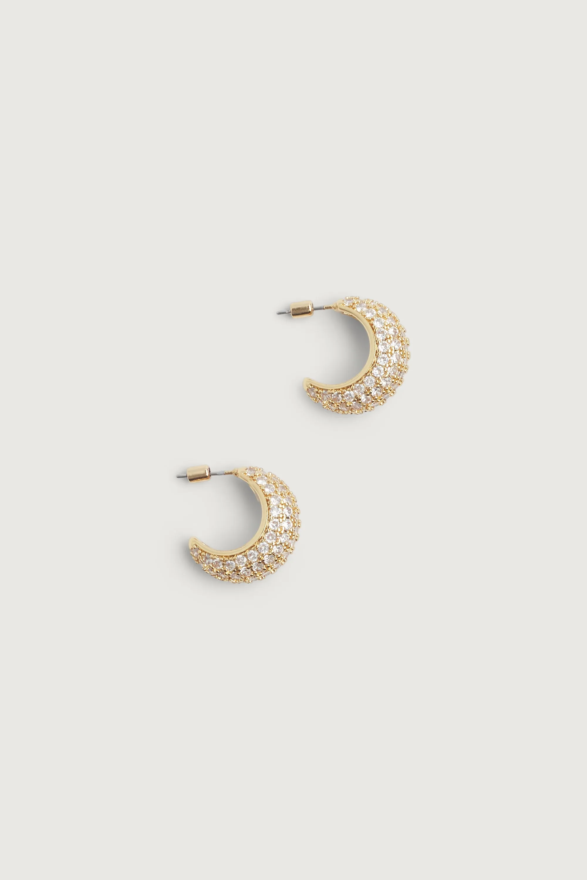 ZIRCONIA DOME EARRING