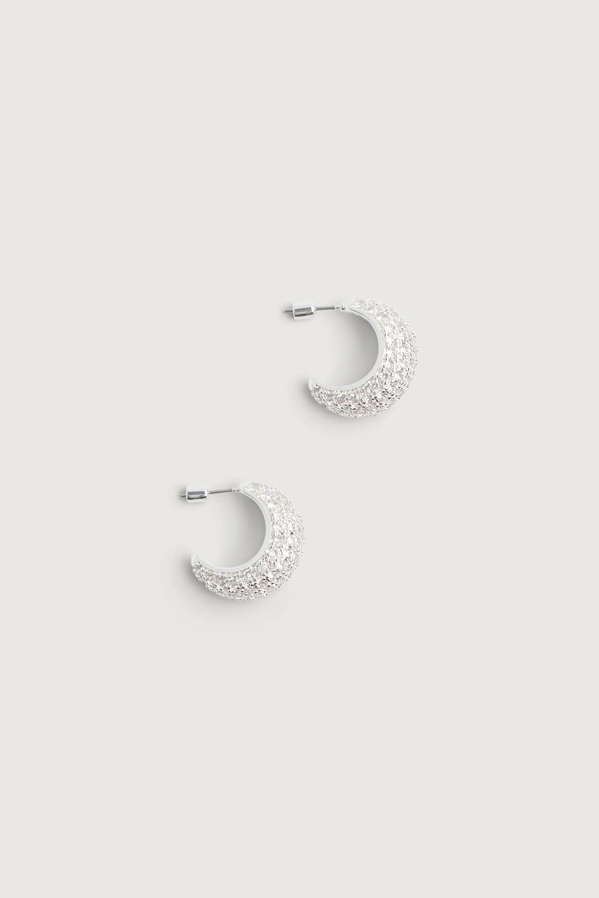 ZIRCONIA DOME EARRING